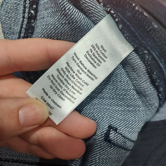 Talbots High Waist Straight Ankle Jeans - Side Ribbon Trim in Size 18WP - Picture 9 of 10